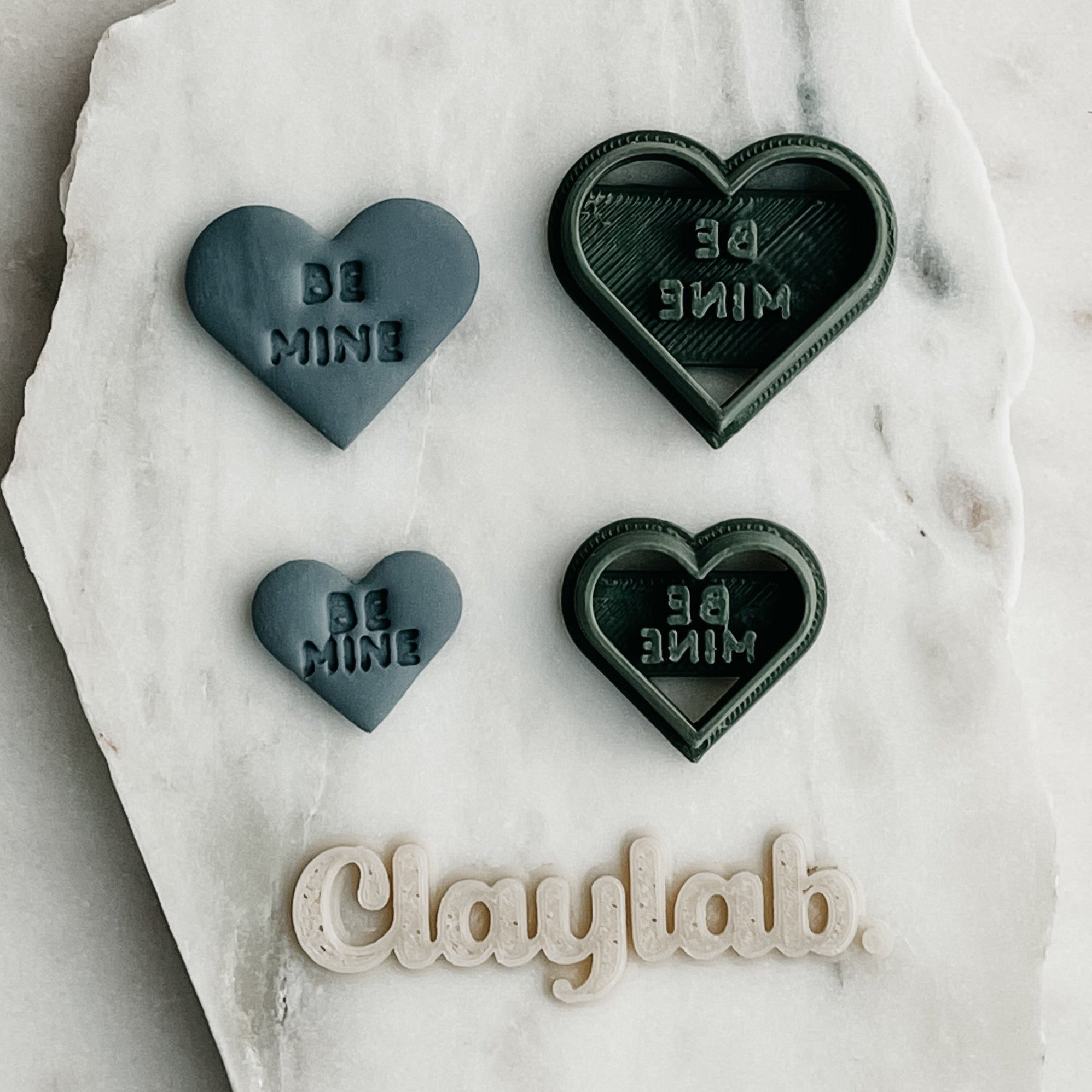 BE MINE Candy Heart Clay Cutter  Claylab Clay Cutters Melbourne, Australia